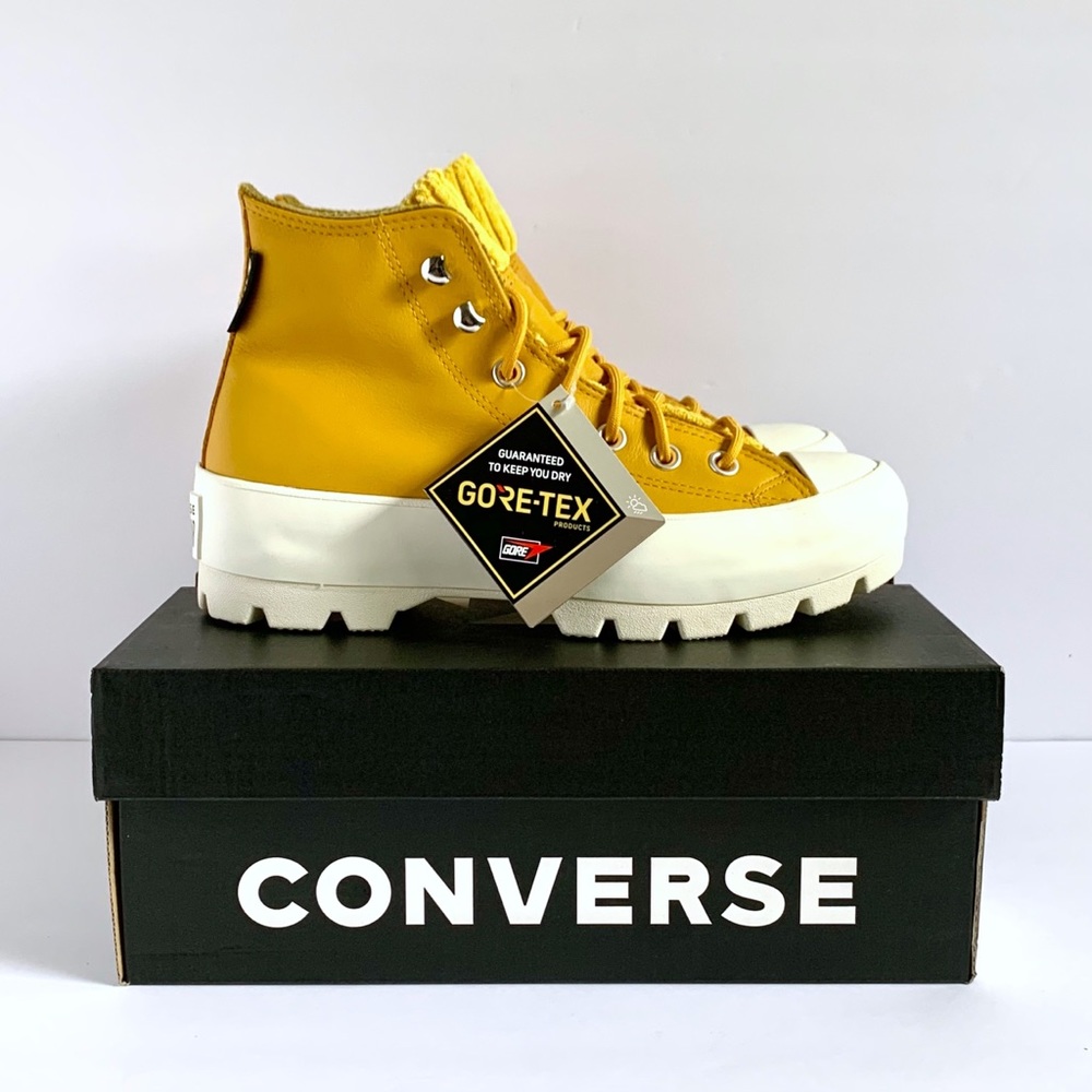 Women’s Converse CTAS Lugged Winter Hi Golden Yellow Gore-Tex Waterproof Shoes